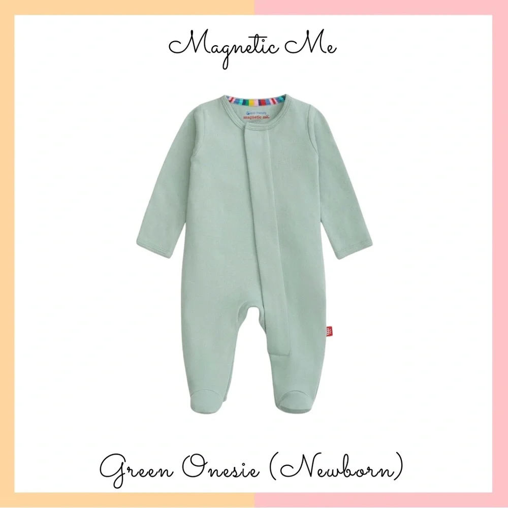 Magnetic Me Mint Green Newborn Onesie - Picture 1 of 4